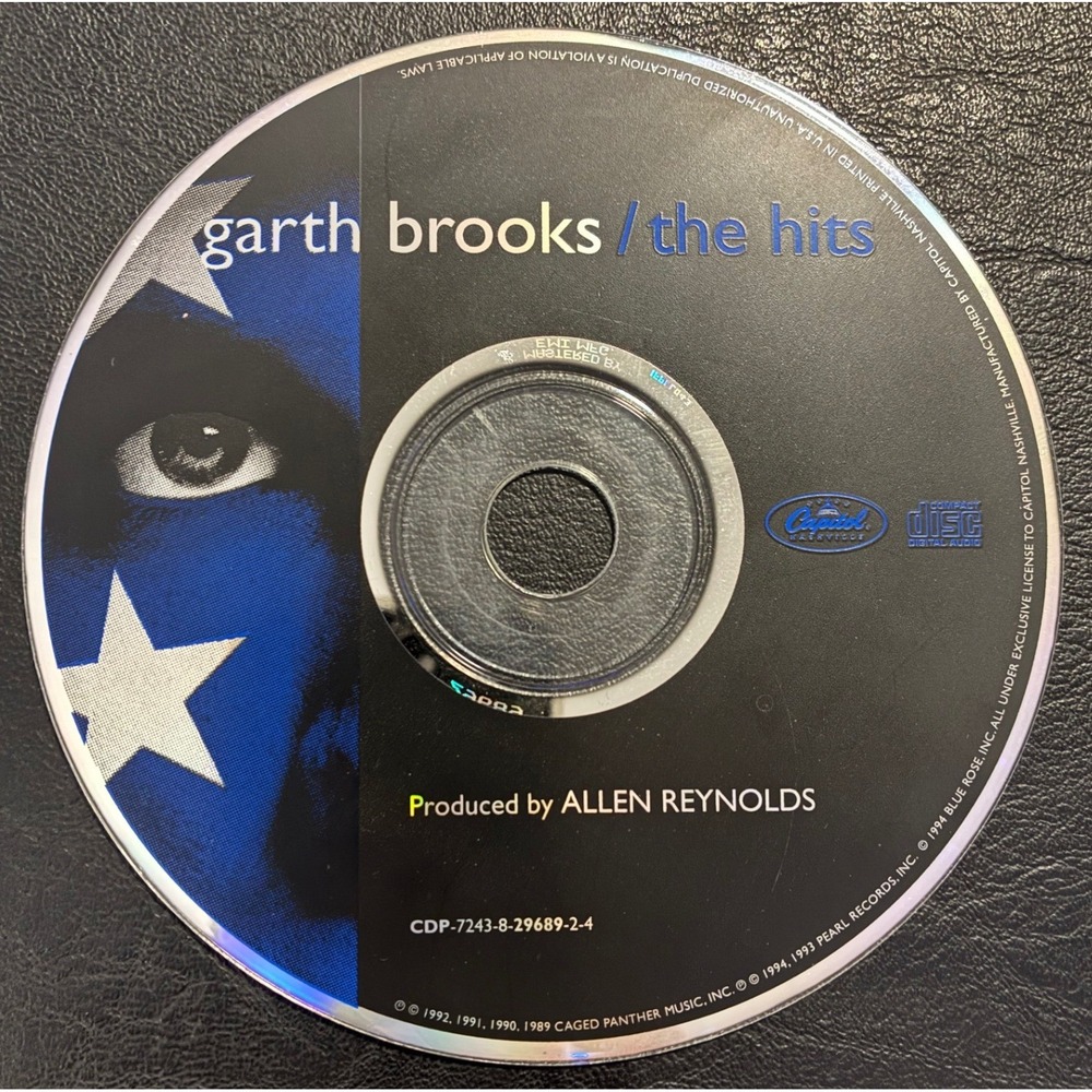 Garth Brooks The Hits CD 1994 Capitol Nashville CDP-7243-8-29689-2-4 Country
